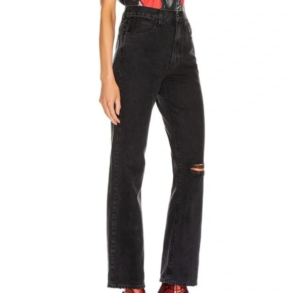 Slvrlake London Straight Leg Jeans Black‎ Sz 28 - Picture 3 of 14